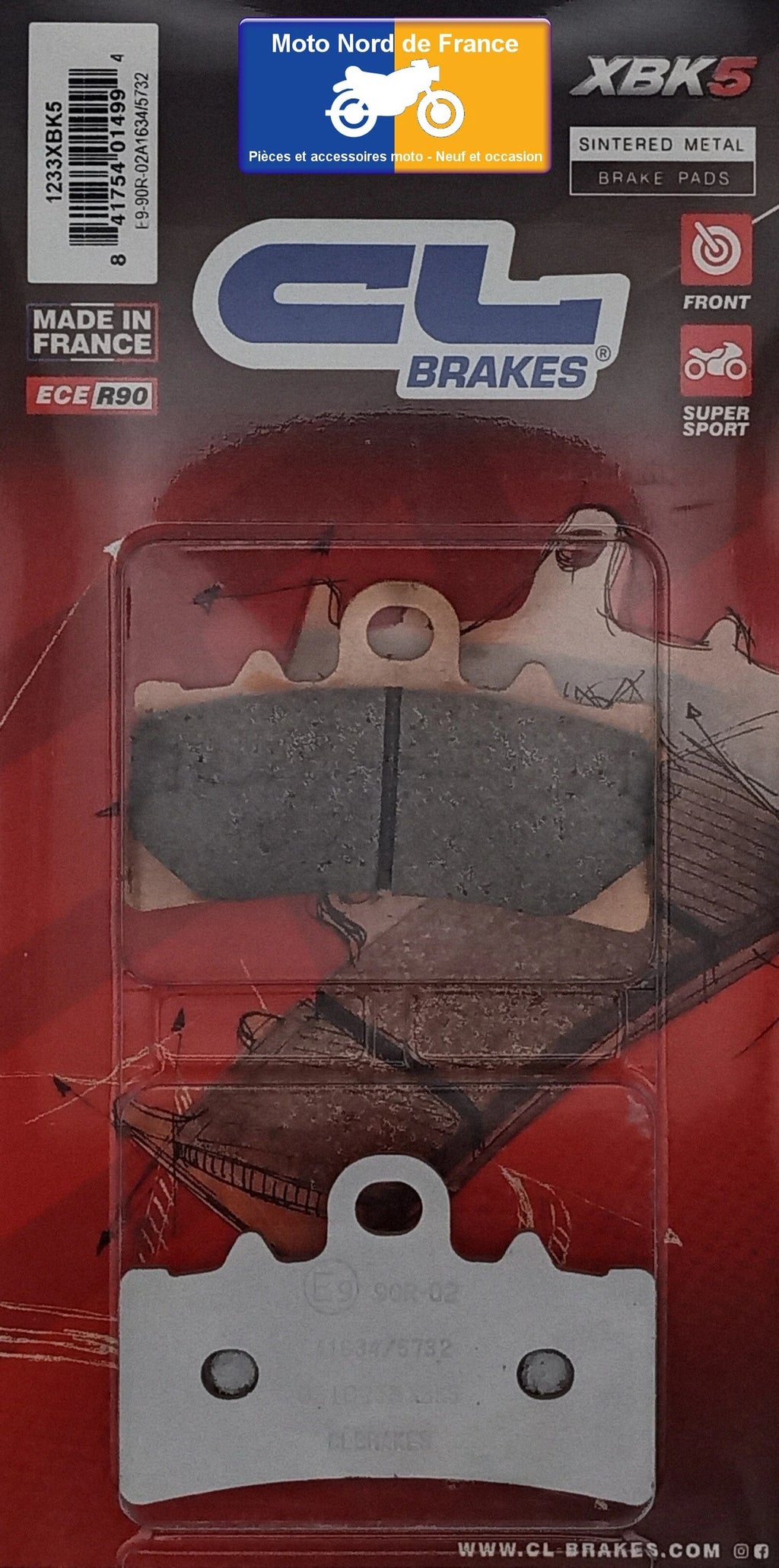 Plaquettes Carbone Lorraine de frein avant - KTM 125 Duke 2011-2019