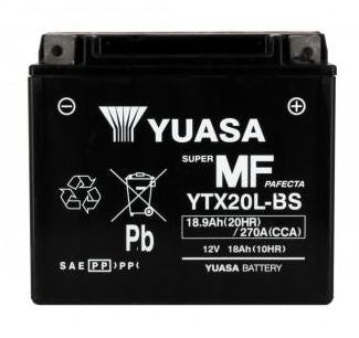 Batterie YUASA type YTX20L-BS AGM (avec acide)