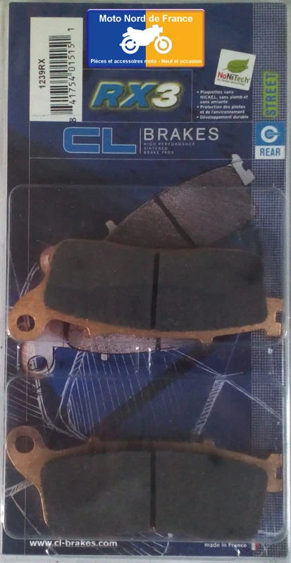 Plaquettes Carbone Lorraine de frein arrière - Honda VFR 1200 X Crosstourer DCT (auto) 2012-2014