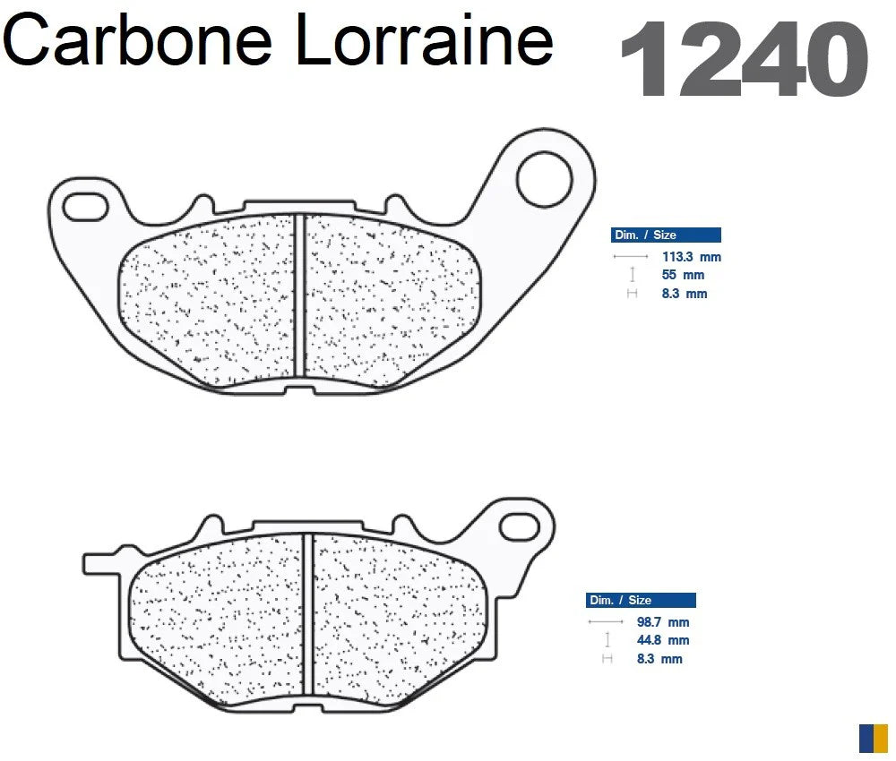 Plaquettes Carbone Lorraine de frein avant - Yamaha 300 MT-03 2016-2021