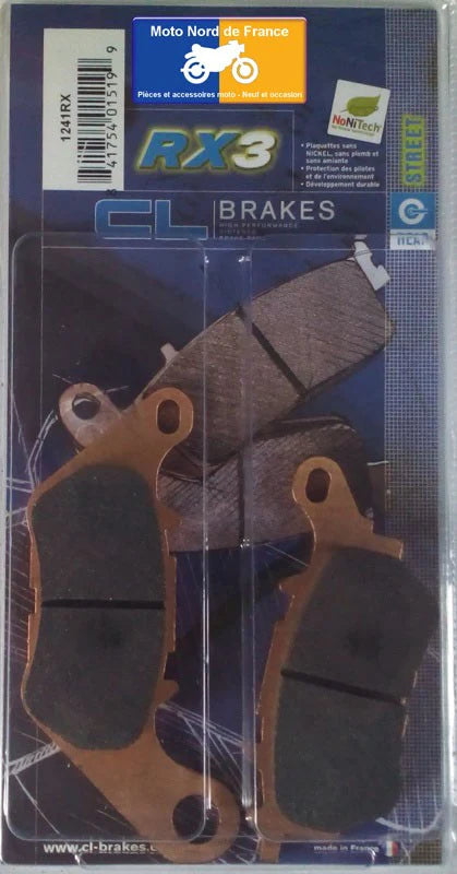 Plaquettes Carbone Lorraine de frein arrière - Yamaha 300 MT-03 2016-2021