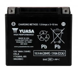 Batterie YUASA type YTX20HL-BS AGM (avec acide)