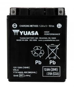 Batterie YUASA type YTX14AH-LBS AGM (avec acide)