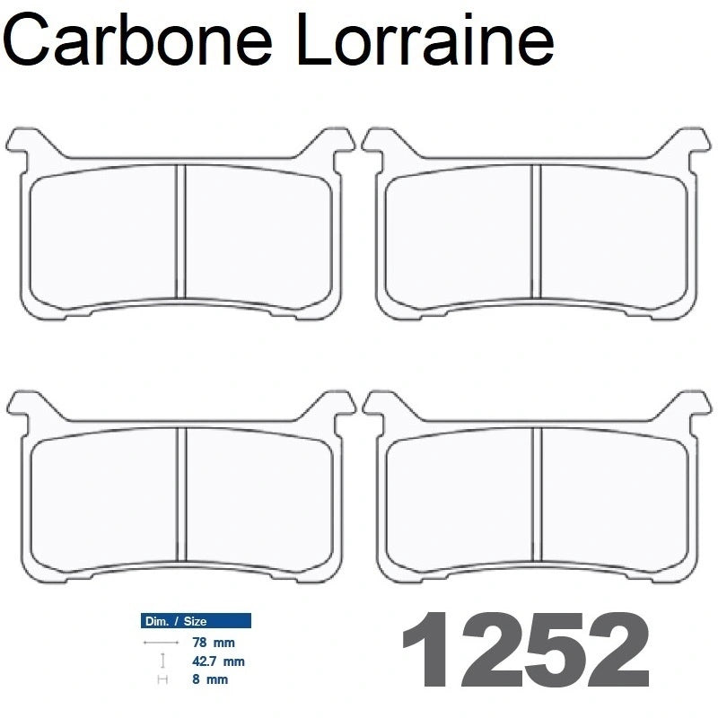 Plaquettes Carbone Lorraine de frein avant - Honda CB 1000 R 2018-2021