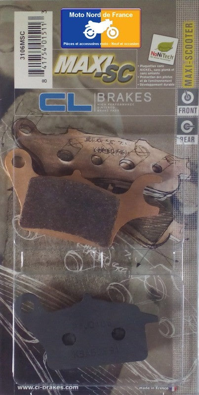 Plaquettes de frein Carbone Lorraine type 3106 MSC