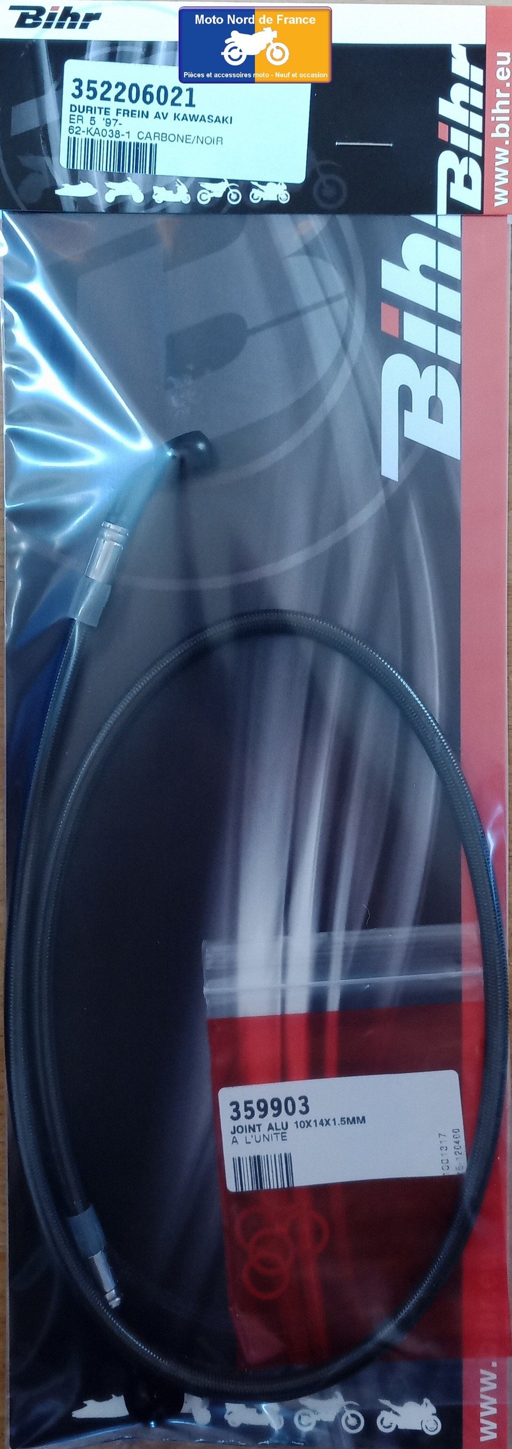 Durite aviation de frein avant pour Kawasaki ER-5 1997-2006