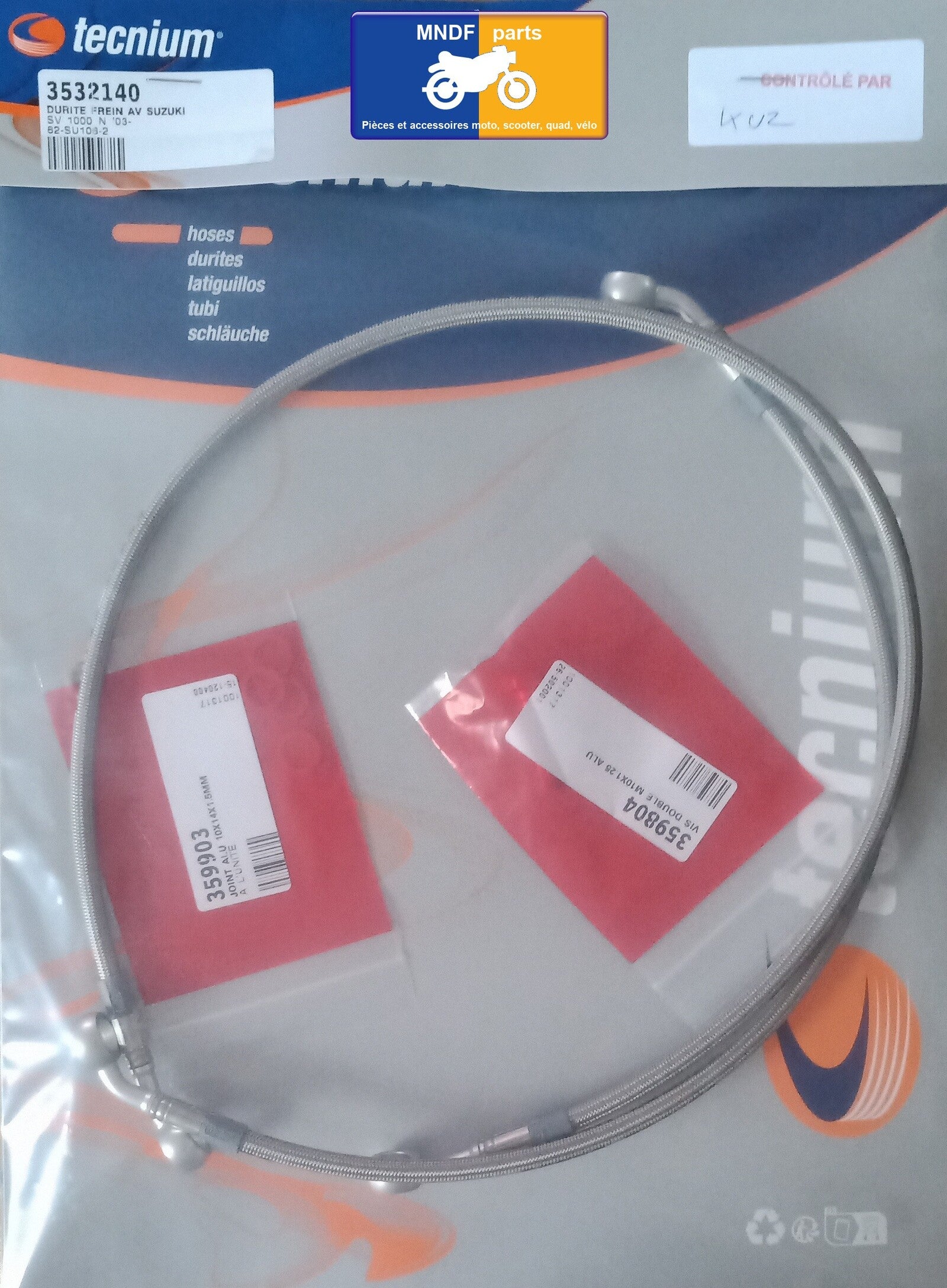 Durites aviation de frein avant - Suzuki SV 1000 N 2003-2007