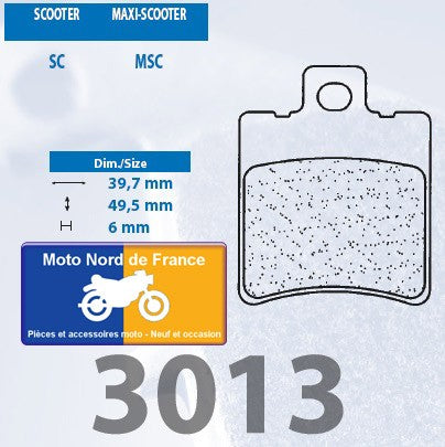 Plaquettes de frein Carbone Lorraine type 3013 SC