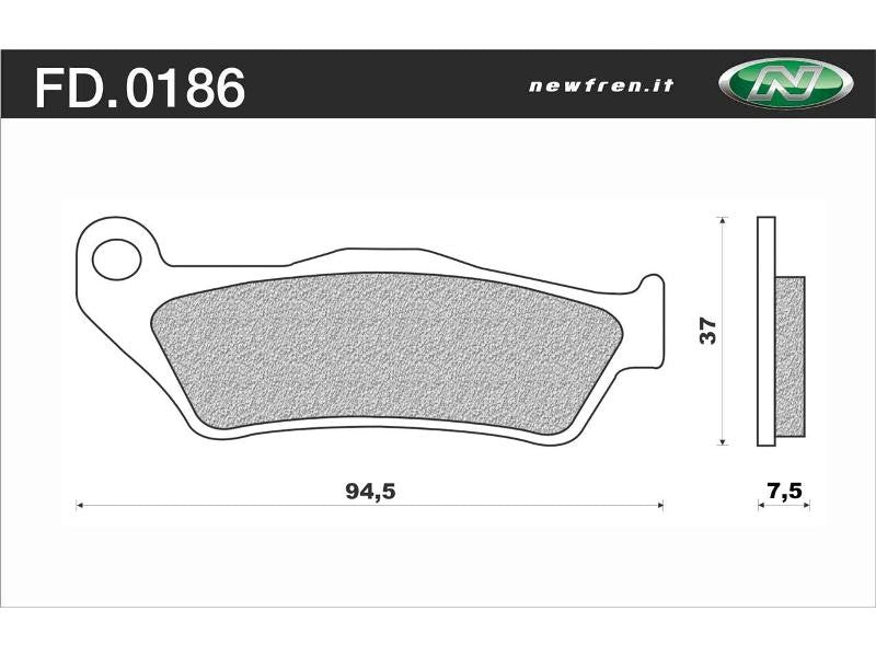 Plaquettes Newfren de frein avant - Yamaha 125 Majesty 1999-2009