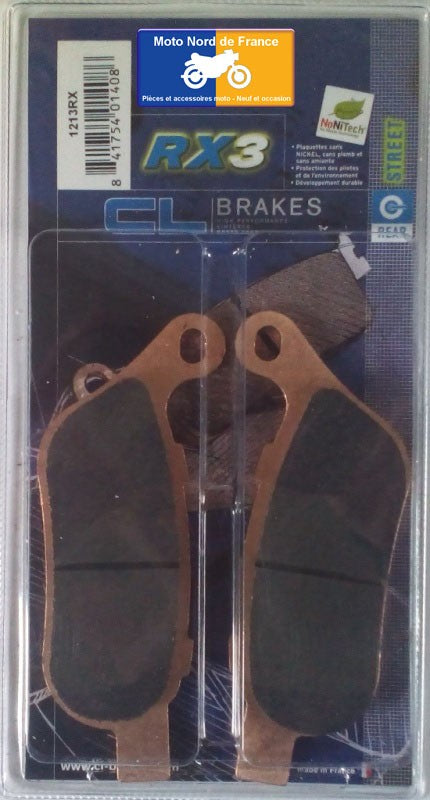 Plaquettes de frein Carbone Lorraine type 1213 RX3