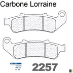 Plaquettes de frein Carbone Lorraine type 2257 RX3