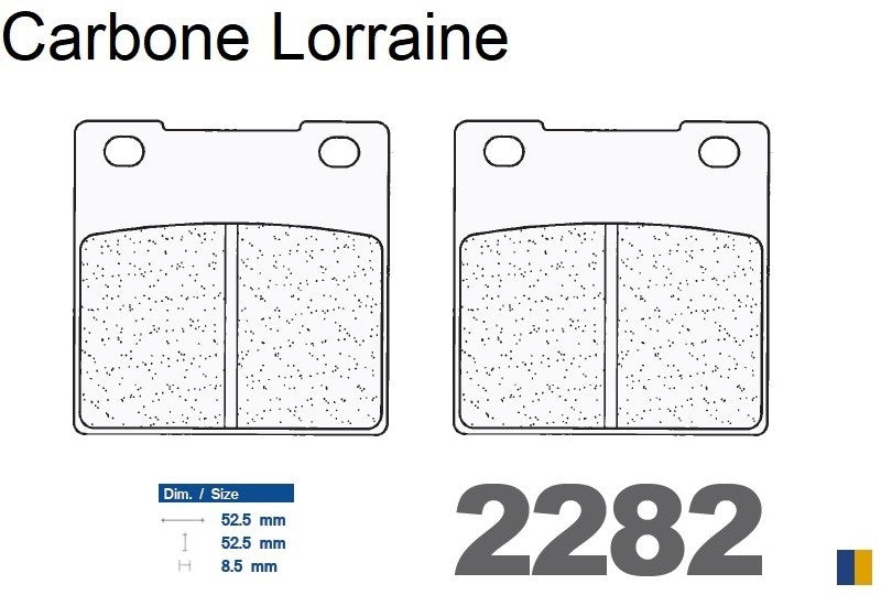 Plaquettes de frein Carbone Lorraine type 2282 RX3