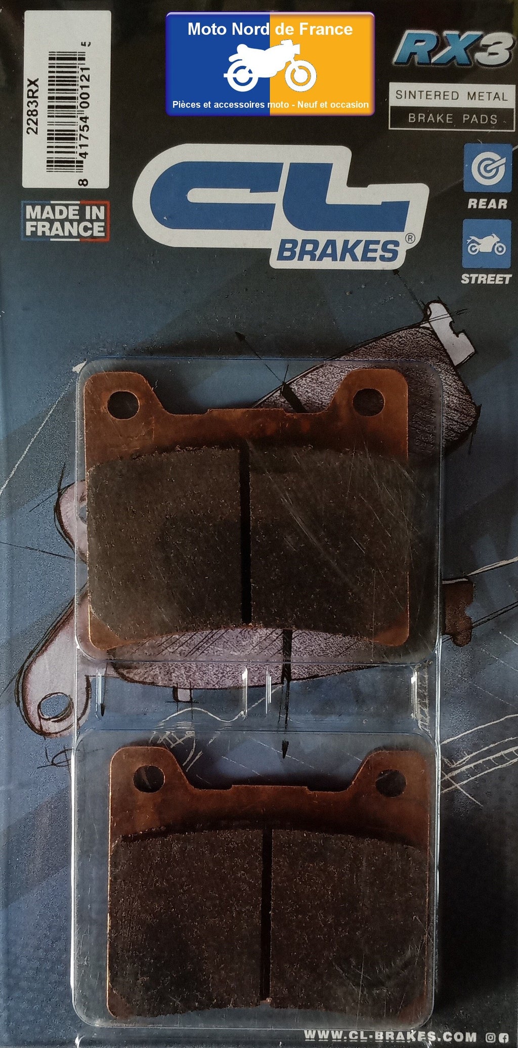 Plaquettes de frein Carbone Lorraine type 2283 RX3