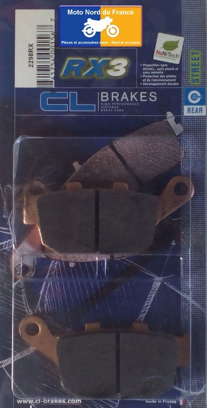 Plaquettes de frein Carbone Lorraine type 2298 RX3