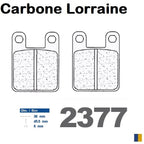 Plaquettes de frein Carbone Lorraine type 2377 RX3