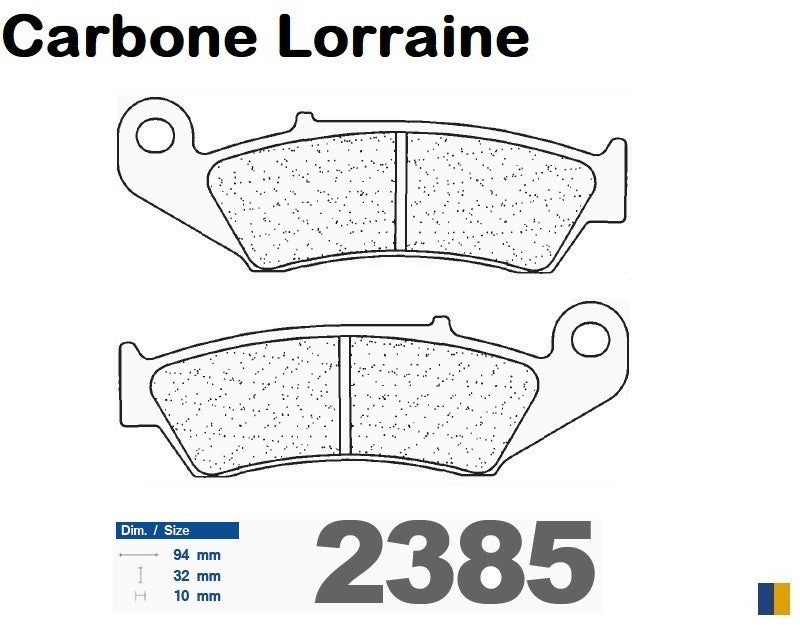 Plaquettes de frein Carbone Lorraine type 2385 RX3