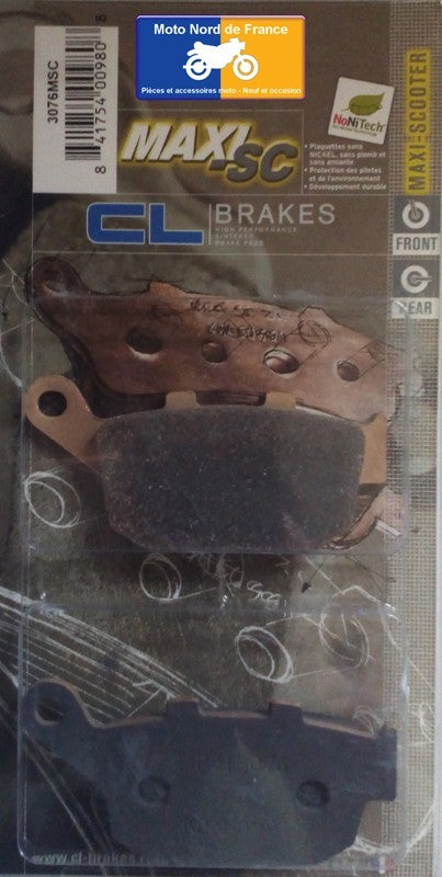 Plaquettes Carbone Lorraine de frein arrière - Honda FES 125 / 150 Pantheon 2003+
