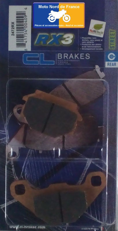 Plaquettes de frein Carbone Lorraine type 2472 RX3