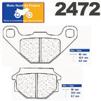 Plaquettes de frein Carbone Lorraine type 2472 RX3