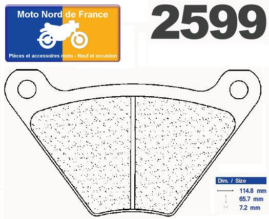 Plaquettes de frein Carbone Lorraine type 2599 RX3