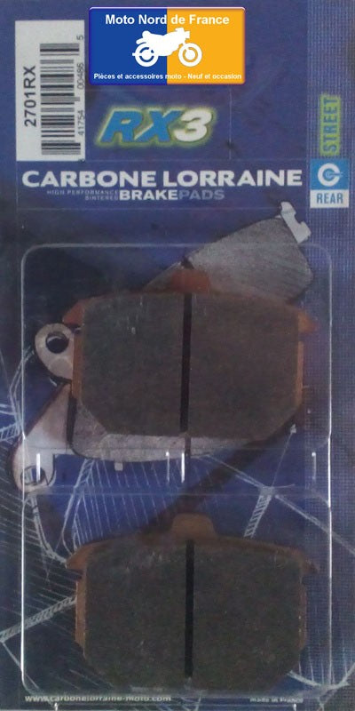 Plaquettes de frein Carbone Lorraine type 2701 RX3