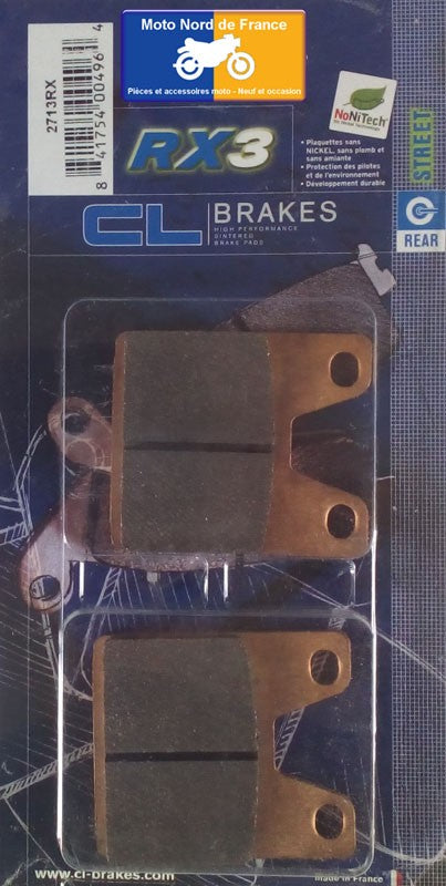 Plaquettes de frein Carbone Lorraine type 2713 RX3