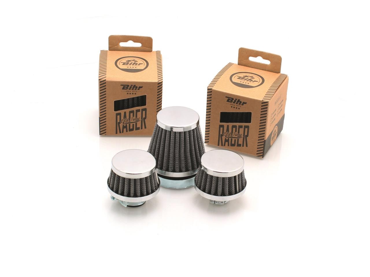 Filtre reniflard conique Ø12 mm chromé