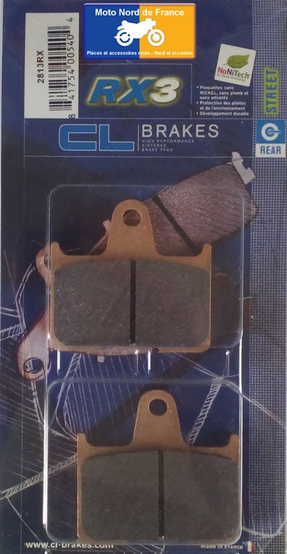 Plaquettes de frein Carbone Lorraine type 2813 RX3