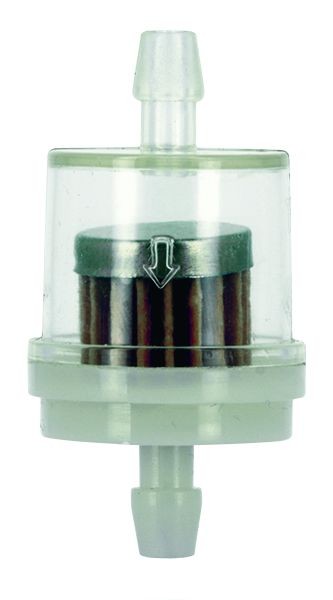 Filtre à essence rond clair pour durite Ø6 mm intérieur