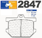 Plaquettes de frein Carbone Lorraine type 2847 RX3