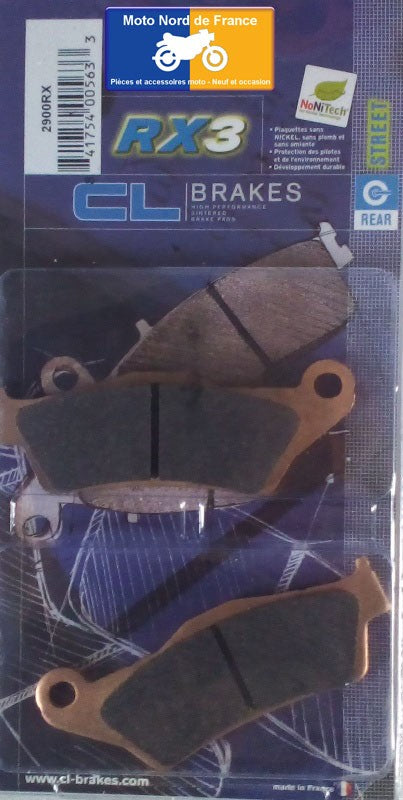 Plaquettes de frein Carbone Lorraine type 2900 RX3