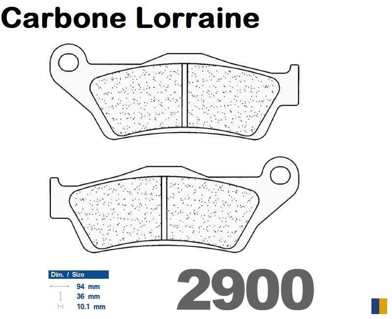 Plaquettes de frein Carbone Lorraine type 2900 RX3