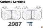 Plaquettes Carbone Lorraine de frein arrière type 2987 RX3