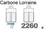 Plaquettes de frein Carbone Lorraine type 2260 S4