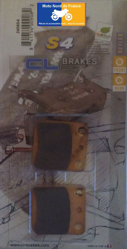 Plaquettes de frein Carbone Lorraine type 2408 S4