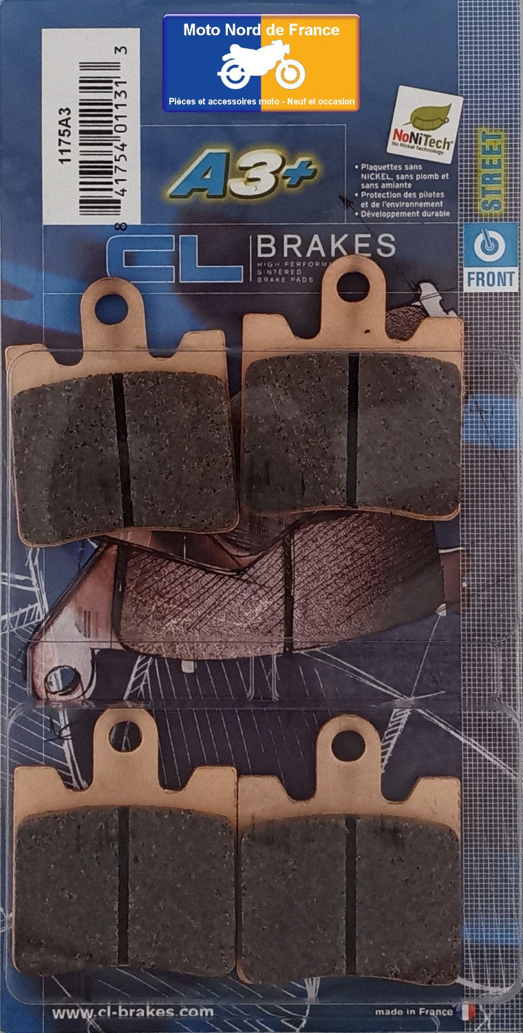 Plaquettes de frein Carbone Lorraine type 1175 A3+