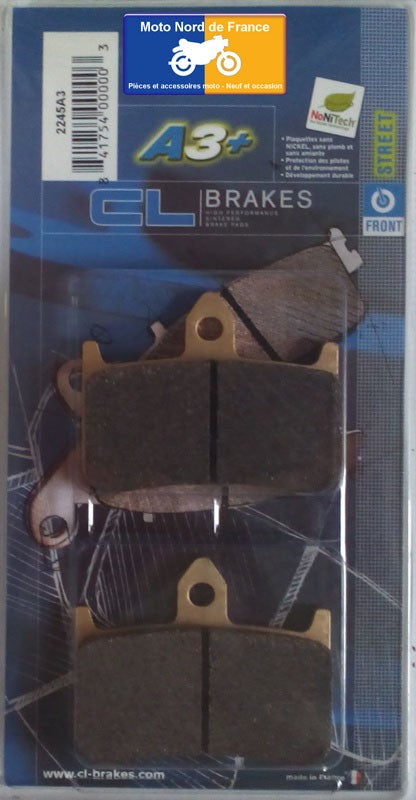 Plaquettes de frein Carbone Lorraine type 2245 A3+