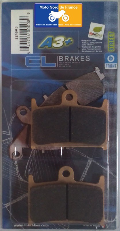 Plaquettes de frein Carbone Lorraine type 2246 A3+