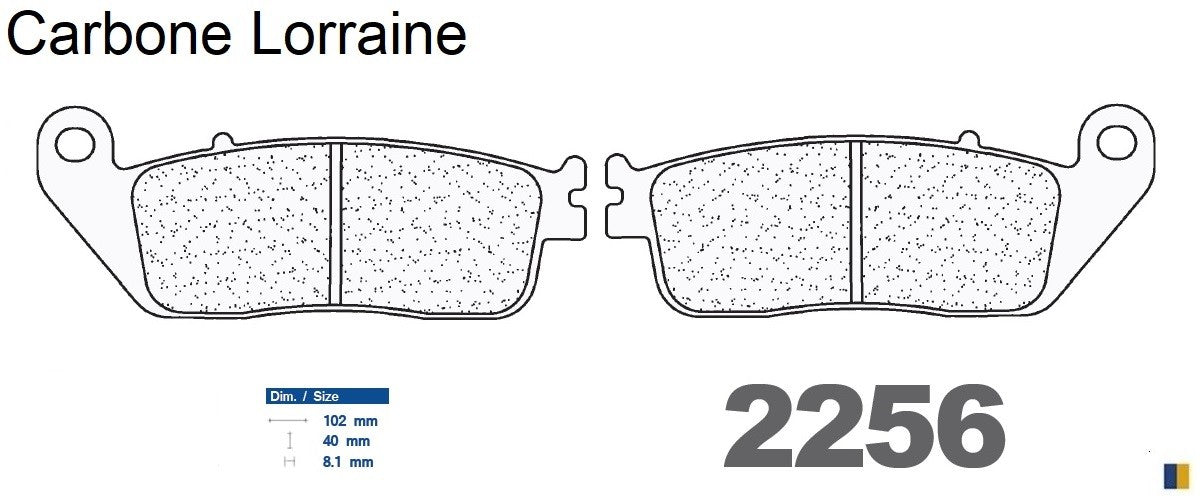 Plaquettes de frein Carbone Lorraine type 2256 A3+