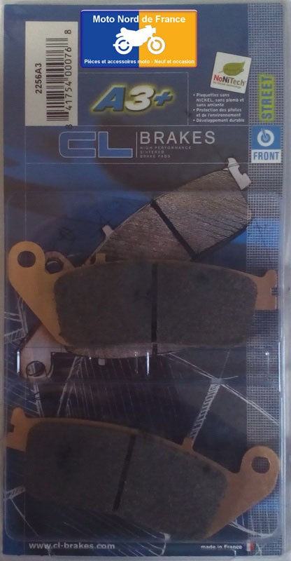 Plaquettes de frein Carbone Lorraine type 2256 A3+