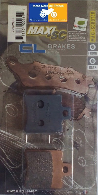 Plaquettes de frein Carbone Lorraine type 3013 MSC