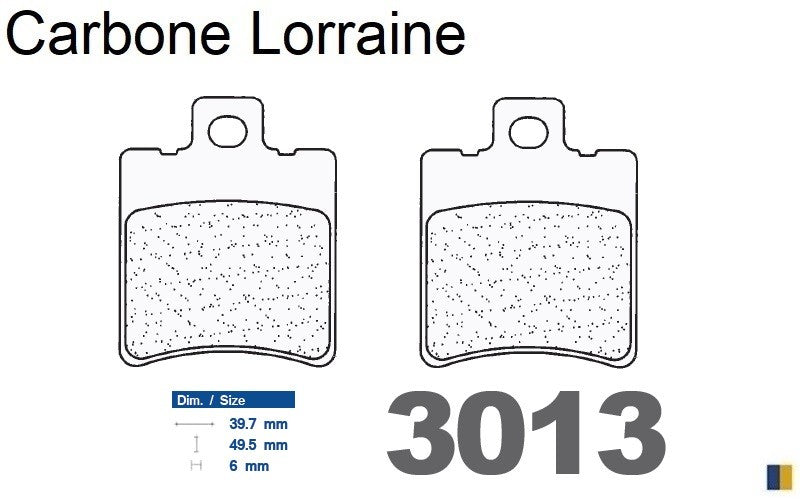 Plaquettes de frein Carbone Lorraine type 3013 MSC