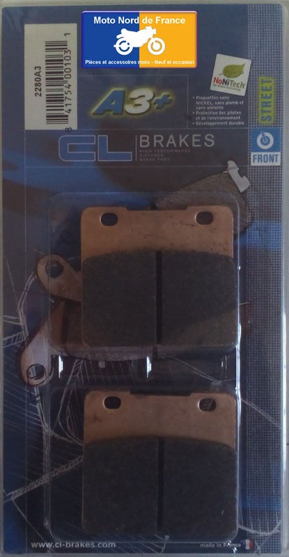Plaquettes de frein Carbone Lorraine type 2280 A3+