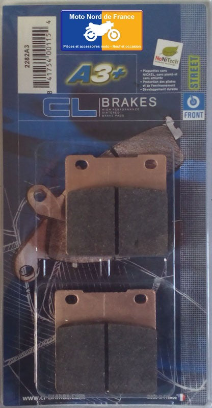 Plaquettes de frein Carbone Lorraine type 2282 A3+