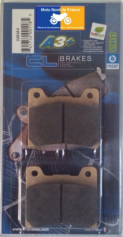 Plaquettes de frein Carbone Lorraine type 2283 A3+