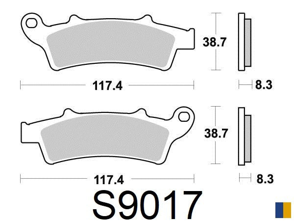 Plaquettes de frein Kyoto semi-métal type S9017
