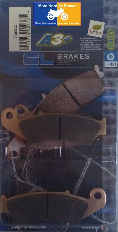 Plaquettes de frein Carbone Lorraine type 2302 A3+