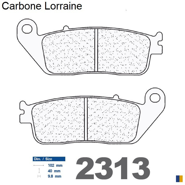 Plaquettes de frein Carbone Lorraine type 2313 A3+
