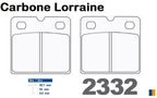 Plaquettes de frein Carbone Lorraine type 2332 A3+