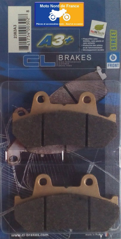 Plaquettes de frein Carbone Lorraine type 2382 A3+